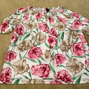 NWOT Ann Taylor Factory Floral Blouse
